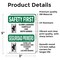 Signmission Safety Culture Sign, 3.5 in Width, Vinyl Decal, Rectangle, Bilingual OS-2PACK-SF-D-35-L-10755 - alternate 2
